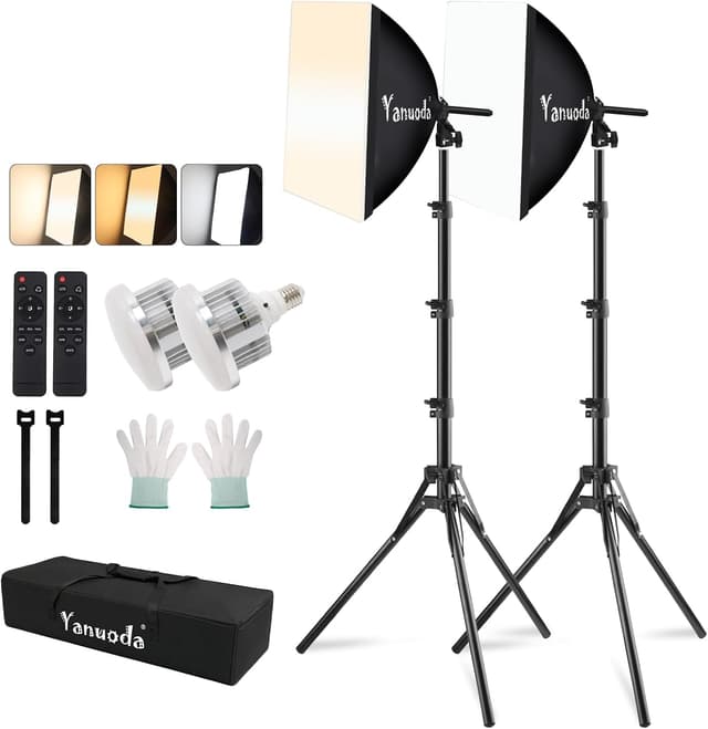 Detalle de Yanuoda 16x16 softbox kit, 95W LED