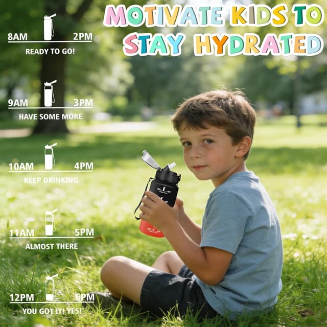 Detalle de Borraccia bambini 500 ml Mujigaga con cannuccia