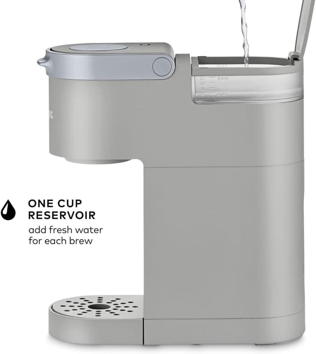Detalle de Keurig K-Mini single-serve K-Cup coffee maker (6–12 oz) with cord storage