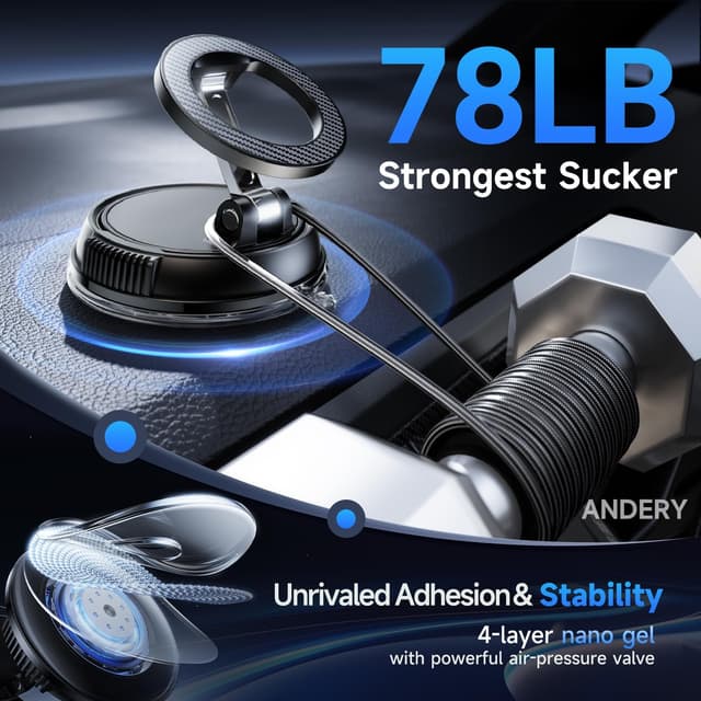 Thumbnail 2 de ANDERY Car Phone Holder with 2400g Magnets ⚙