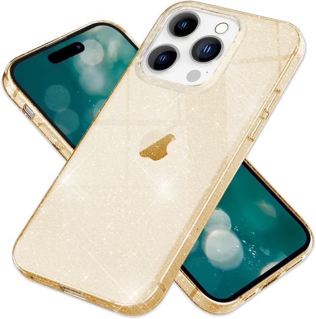 Imagen de NALIA Glitzerhülle iPhone 15 Pro Max Gold en OfertitasTOP