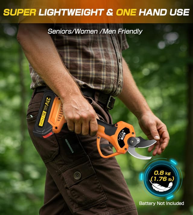 Thumbnail 5 de Forbici potatura a batteria 35mm 21V, 2 batterie 2000 mAh ✂