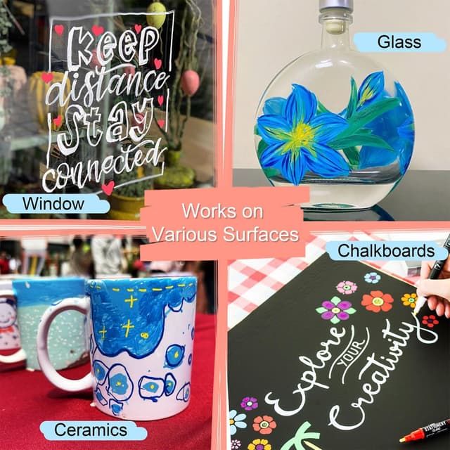 Thumbnail 2 de Stationery Island Rotuladores Tiza Líquida Biselada 8 Colores 🎨