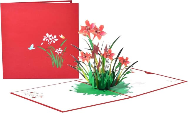 Detalle de DLYMXGC Daffodil pop up bouquet cards