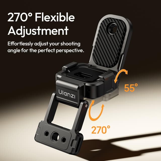 Detalle de ULANZI PK16 magnetischer Halterungsständer für DJI Osmo Pocket 3 mit 270° Kugelkopf und Schnellverschluss