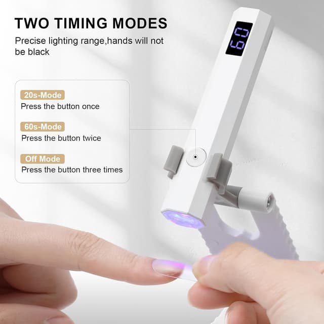 Detalle 2 de Mini UV Lampe für Gelnägel, 2 Timer