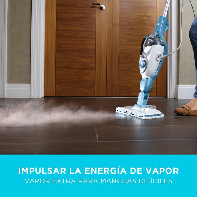 Thumbnail 6 de BLACK+DECKER Mopa a Vapor 1300W, 12 Accesorios, Blanco/Azul 🌬