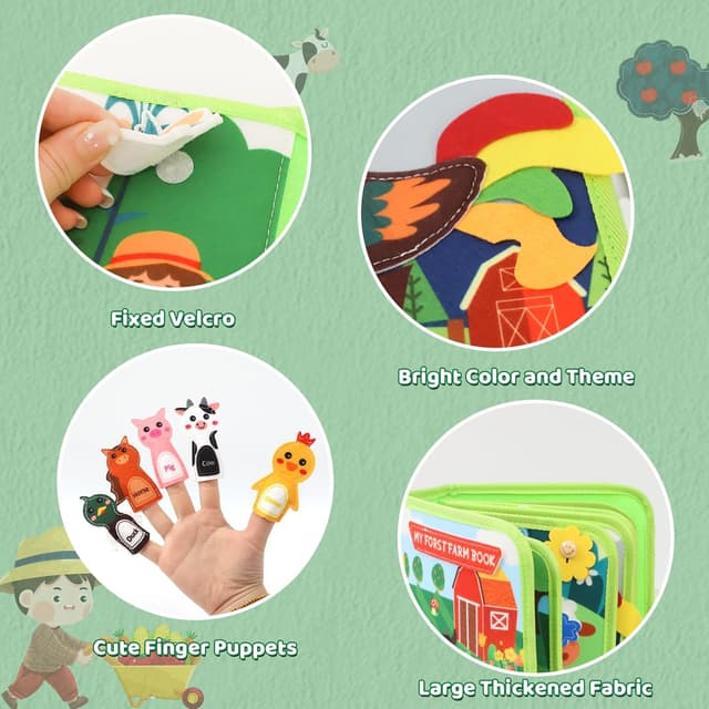 Detalle 2 de LZDMY Busy Book Montessori activity toy 20 pages