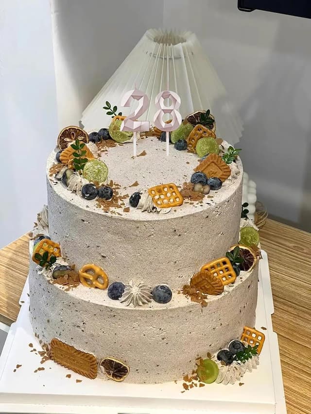 Thumbnail 3 de Geburtstagskerzen Zahlen 28 2er Roségold 🎂