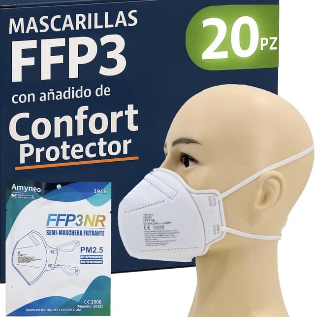 Imagen de Mascarillas FFP3 sin válvula 20 unidades en OfertitasTOP
