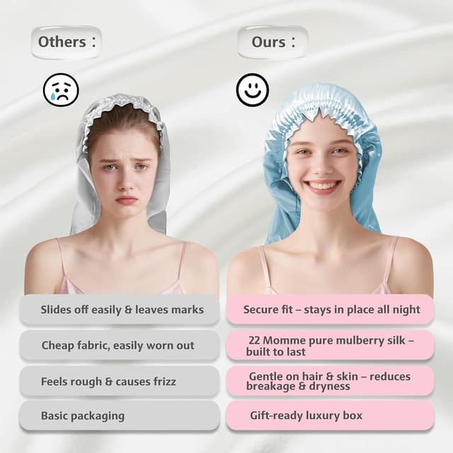 Thumbnail 4 de Townssilk cuffia per dormire in seta 22 momme