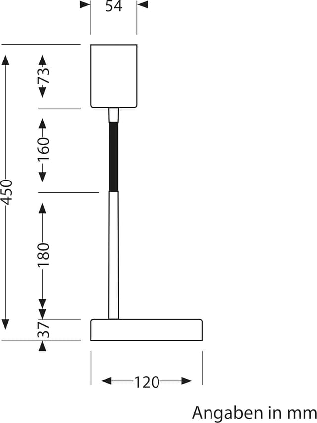 Detalle de ledscom.de Lampada da tavolo WAIKA nera con LED GU10, USB-A e USB-C