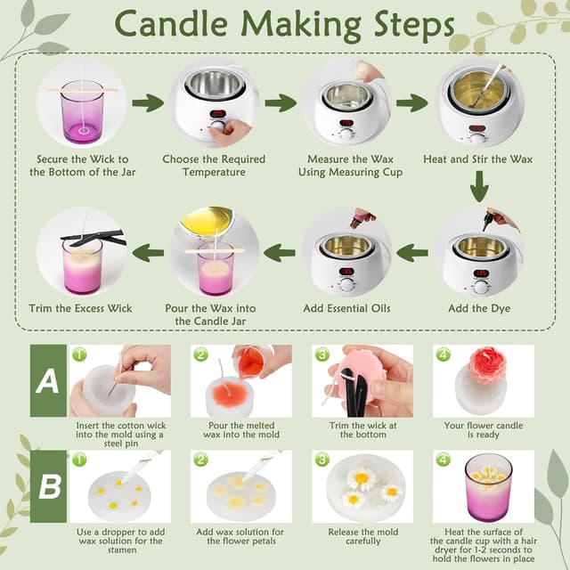 Thumbnail 6 de ZEROMX Kerzen Selber Machen Set 1200 g