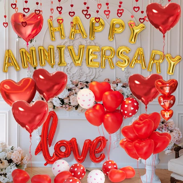 Thumbnail 2 de Anniversary Decorations Balloons arch with banner 🎈