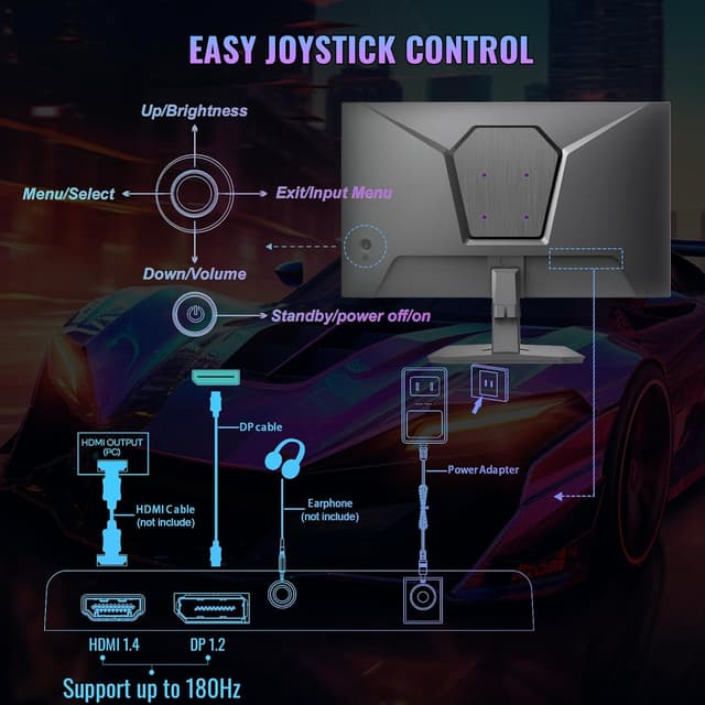 Thumbnail 5 de Minifire MFG24F4 24" Gaming-Monitor 180Hz