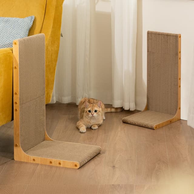 Thumbnail 5 de Conlun Cardboard Cat Scratcher 58 cm L-shape 🐱