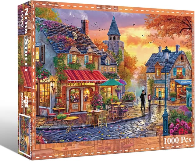 Detalle 2 de Puzzle 1000 Teile Neonstraße, 70 x 50 cm