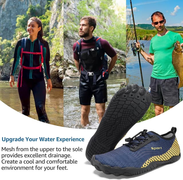 Detalle 2 de ZHR quick-dry water shoes for women/men – aqua socks for swim, beach and outdoor sports