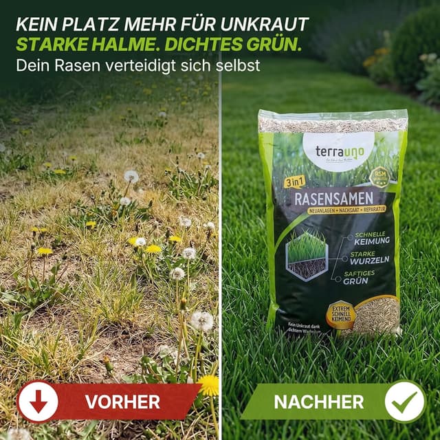 Detalle de Terrauno Rasensamen 10 kg für 200 m²