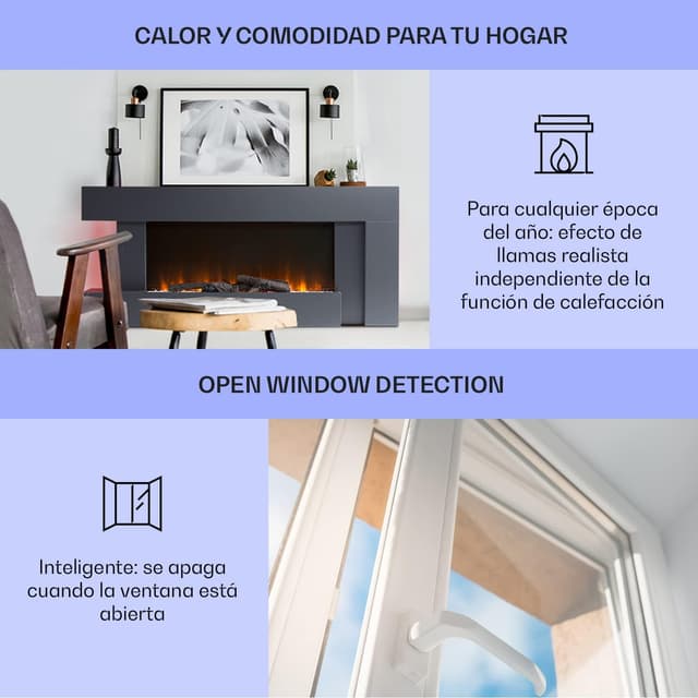 Thumbnail 5 de Klarstein Chimenea eléctrica con llama LED 2000W