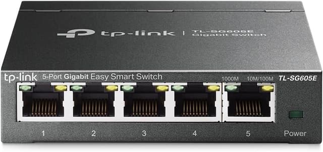 Detalle de TP-Link TL-SG605E 5-Port Gigabit Easy Smart Managed Switch (Plug-and-Play)