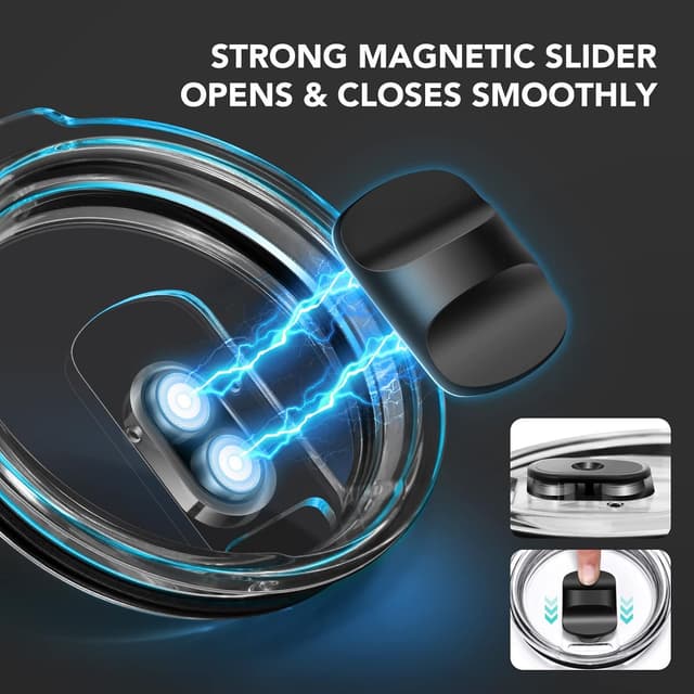 Detalle 2 de YETI-Compatible 20 oz Tumbler Lid 2-Pack 🥤