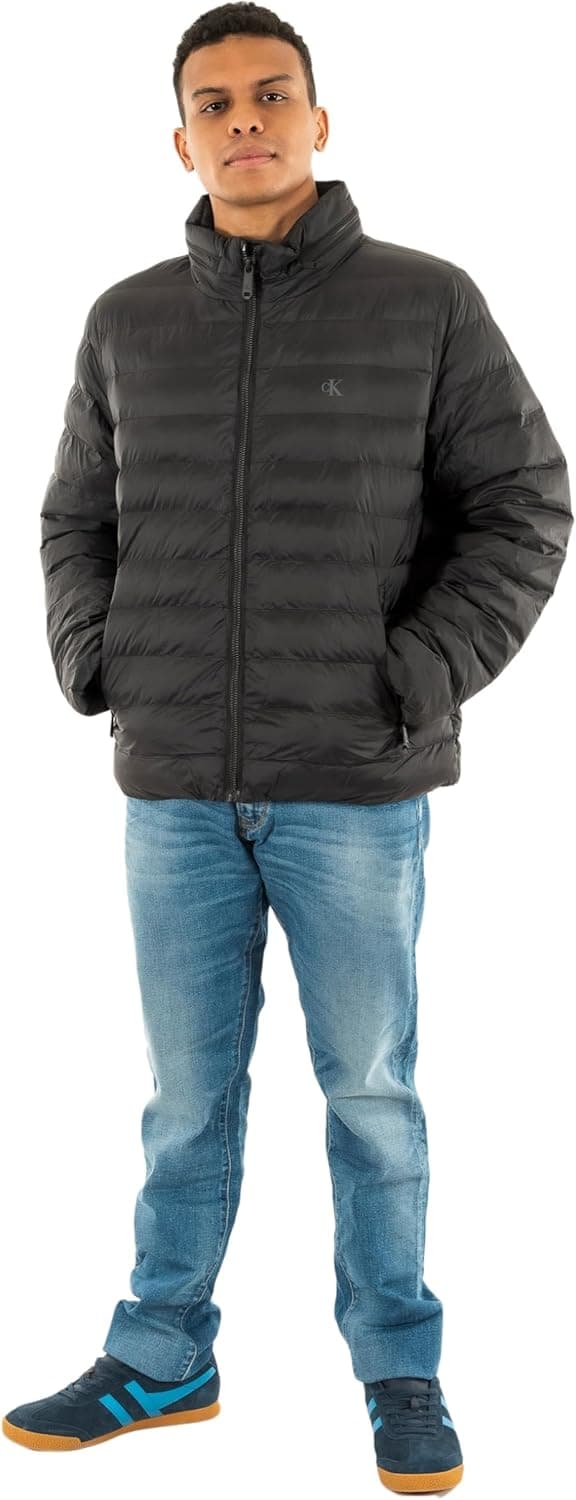 Thumbnail 4 de Calvin Klein LS NYLON LT WT HOODED FZ PUFFER Chaqueta azul S