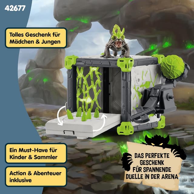 Thumbnail 6 de SchLEICH Eldrador Creatures BattleCave Steinchamäleon 42677 34 Teile