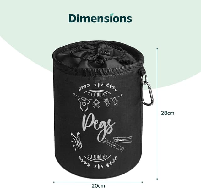 Detalle 2 de Clothes Peg Bag for Washing Line 300 Peg Capacity