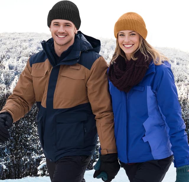 Thumbnail 6 de Pwperry Warm Double Layer Knit Winter Beanie Hat (Men & Women)