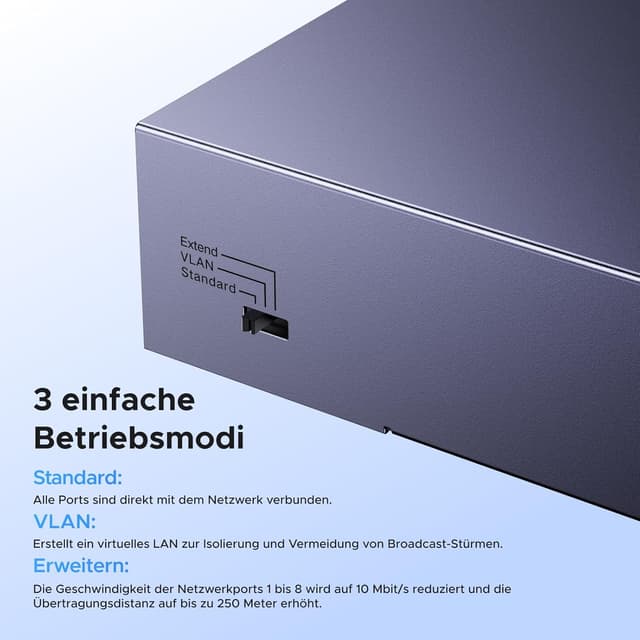 Thumbnail 6 de UGREEN 10 Port Gigabit PoE LAN Switch 60W