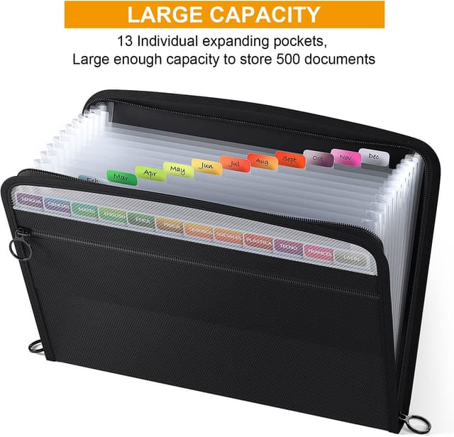 Detalle de ABC life expanding file organiser A4 13 pockets