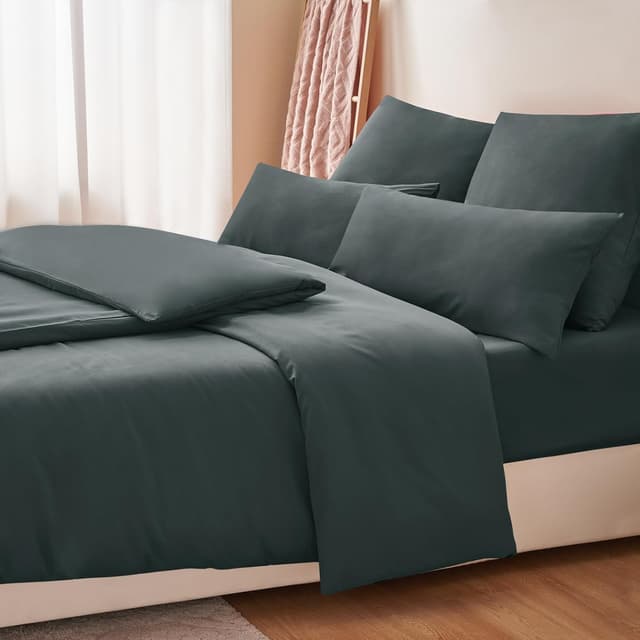 Thumbnail 4 de RUIKASI Bettwäsche 135x200 4teilig Grau – Mikrofaser OEKO-TEX