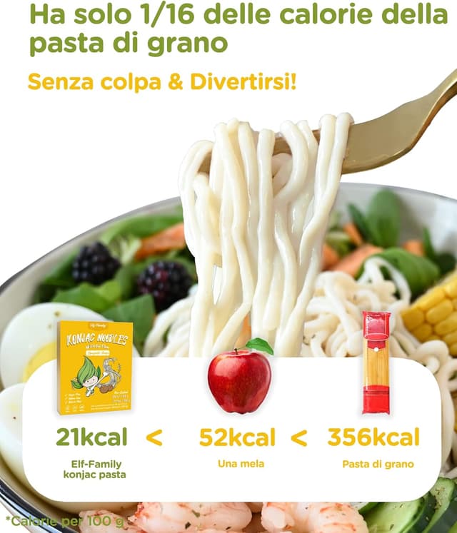 Detalle 2 de elf-family Premium Pasta di Konjac 240g 🍜