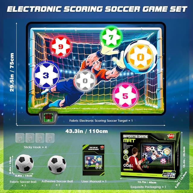 Thumbnail 6 de Electronic scoring football toy set 2 modes