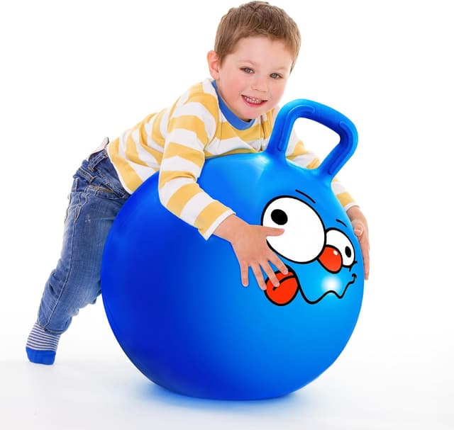 Detalle 2 de INPODAK Space Hopper for Kids (7–12), 22-inch jumping ball with handle