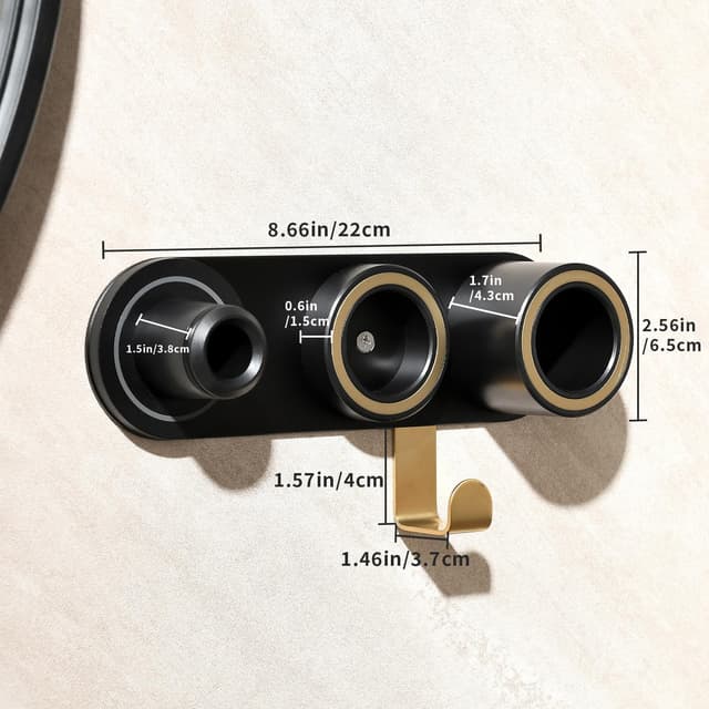 Detalle 2 de Chochoyah Föhn Halterung ohne Bohren für Dyson