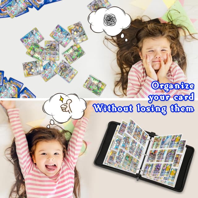 Detalle 2 de Jntmakun Sammelalbum für Pokémon Karten (S900) mit 50 Seiten und Platz für bis zu 900 Karten