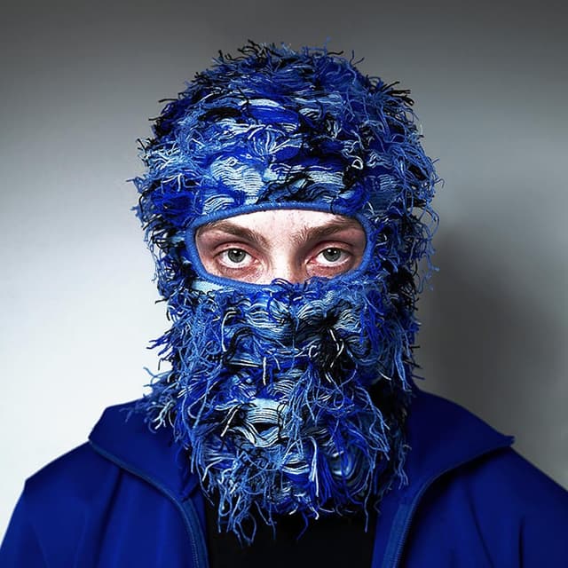 Detalle 2 de Malaxlx Distressed Balaclava knitted ski mask – windproof full-face winter warmer