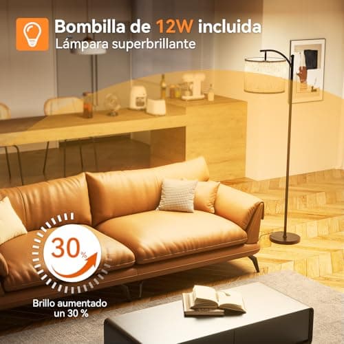 Thumbnail 3 de Lampara de Pie Salon LED Regulable 160cm 💡 con Control Remoto