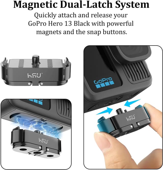 Detalle de HSU Quick Release Mount for GoPro Hero 13 Black