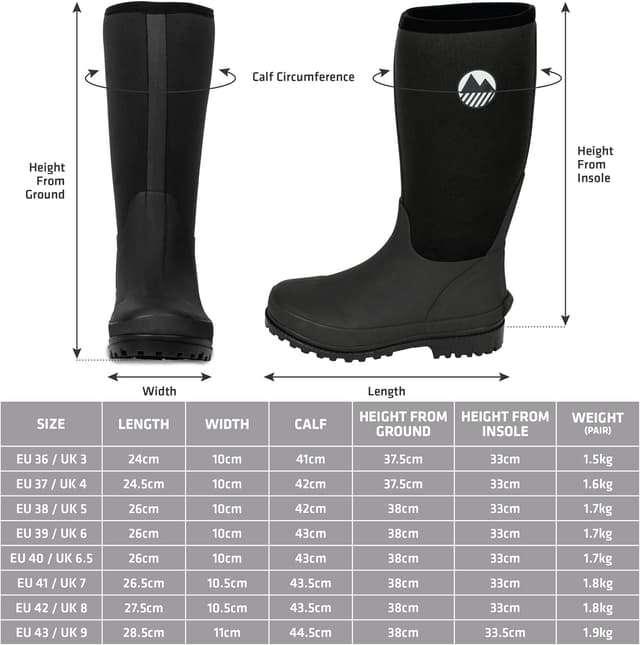 Thumbnail 6 de Lakeland Active Rydal Neoprene Insulated Knee-High Wellies