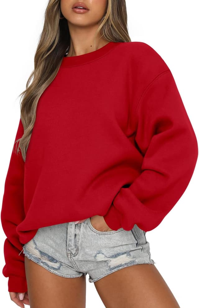 Detalle de CHICZONE women’s crew neck sweatshirt pullover (cotton–polyester blend)
