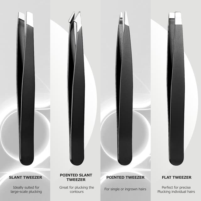 Detalle 2 de BillyBath 7 pezzi Pinzette Sopracciglia Professionali