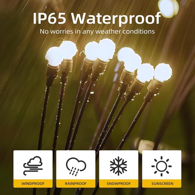Thumbnail 2 de Jsdoin Solar Lights Outdoor Waterproof