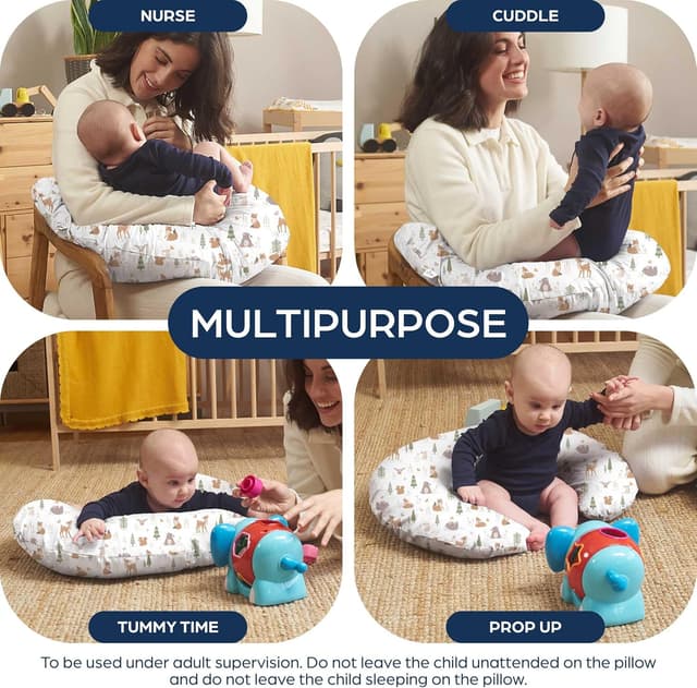 Detalle 2 de Niimo Nursing Pillow (Oeko-TEX® Standard 100) – ergonomic baby support for breastfeeding & bottle-feeding