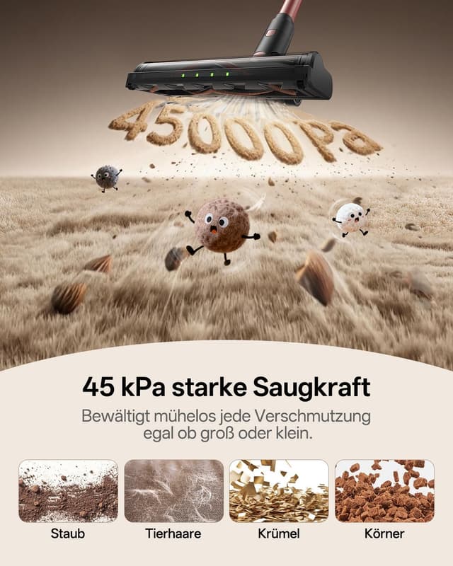 Detalle 2 de Vexilar V10PRO Akku-Staubsauger (kabellos) mit Grünlicht, bis zu 45 Min Laufzeit und 45 kPa