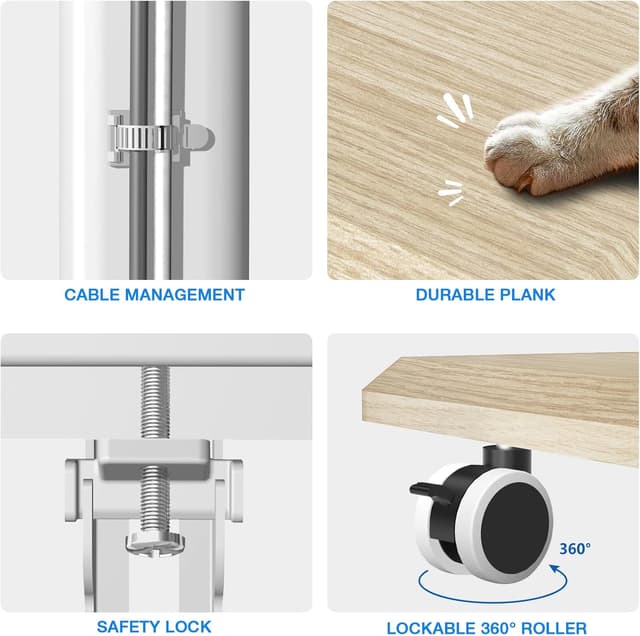 Detalle 2 de RFIVER TV Rollwagen für 35 kg, VESA 400x400