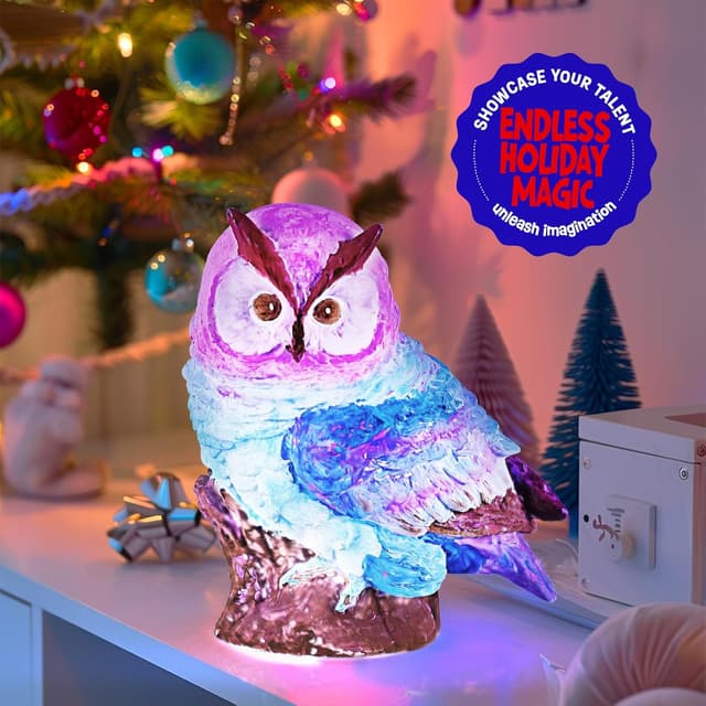 Detalle de Eulenlampen Bastelset ab 6 Jahren