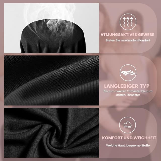 Detalle 1 de QGGQDD Kurze Umstandsleggings für Schwangerschaft